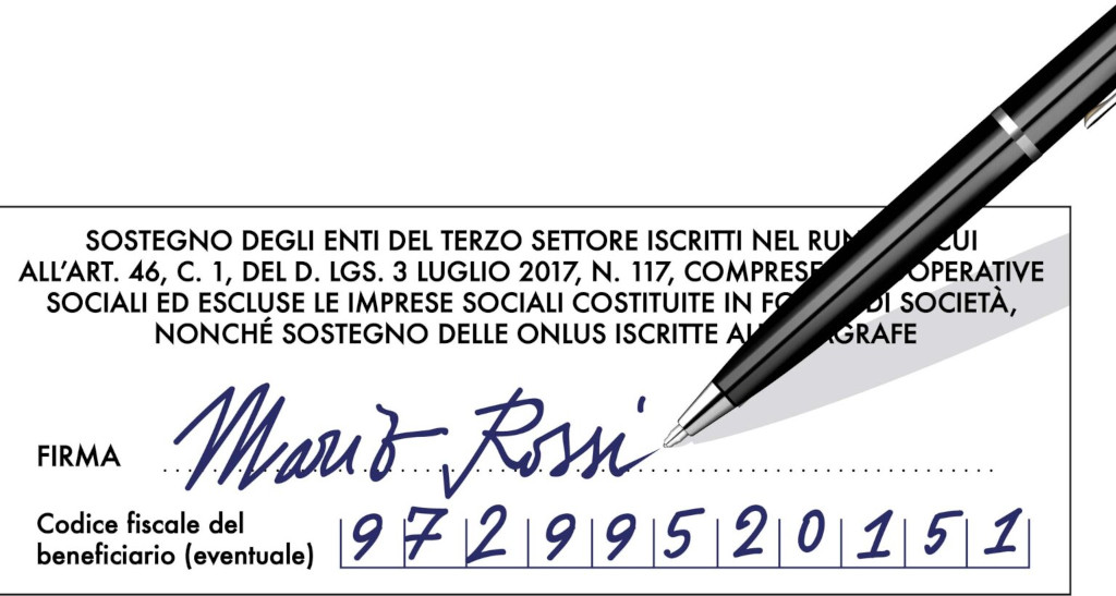 modulo firma 5xmille