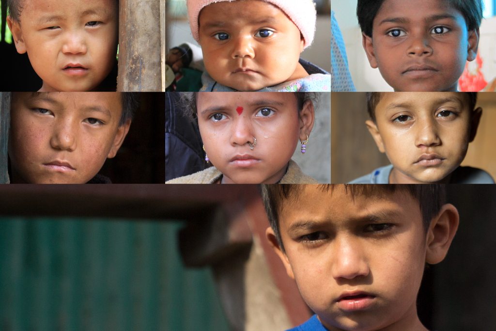 Composizione bambini nepalesi